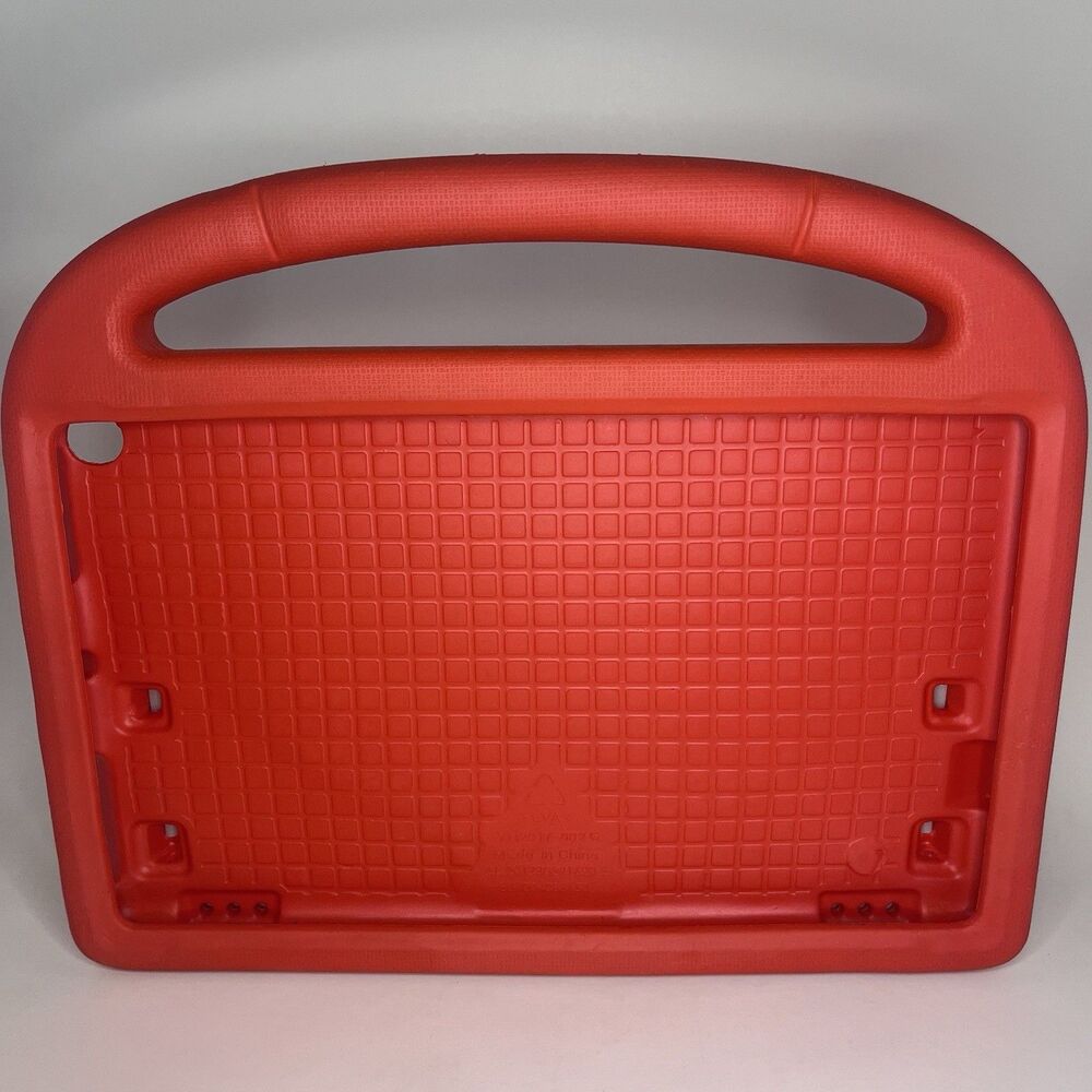 Kids Tablet Case 10 Inch EVA Foam Shockproof Red with Handle Kickstand